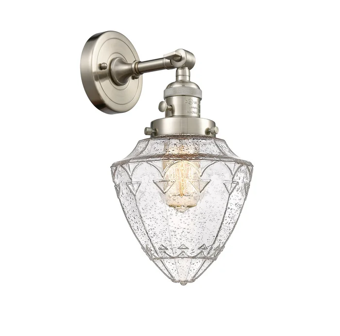 Franklin Restoration One Light Wall Sconce in Brushed Satin Nickel (405|203SW-SN-G664-7)
