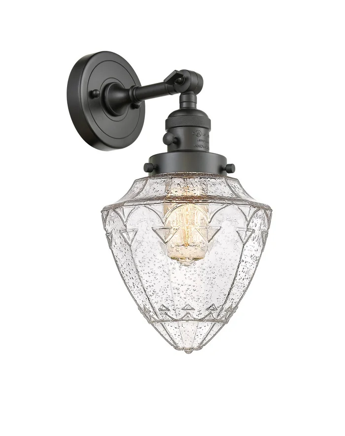 Franklin Restoration One Light Wall Sconce in Oil Rubbed Bronze (405|203SW-OB-G664-7)