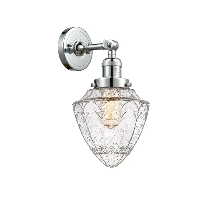 Franklin Restoration One Light Wall Sconce in Polished Chrome (405|203-PC-G664-7)