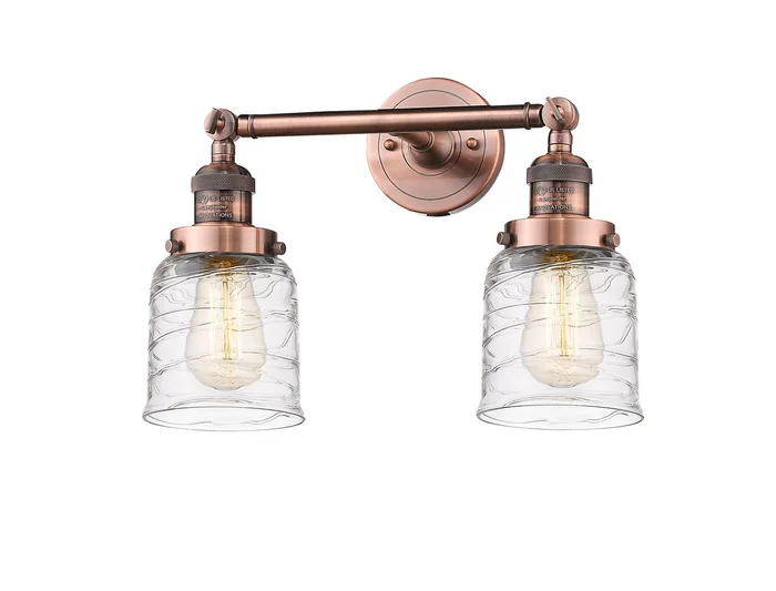 Franklin Restoration Two Light Bath Vanity in Antique Copper (405|208-AC-G513)