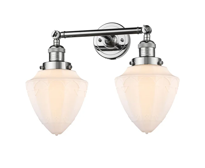 Franklin Restoration Two Light Bath Vanity in Polished Chrome (405|208-PC-G661-7)