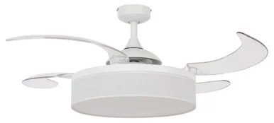 Fraser 48“Ceiling Fan in White and Transparent (457|51103001)