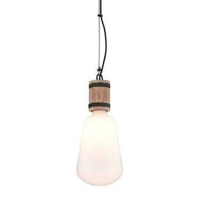 Fulton One Light Pendant in Rusty Iron W Salvaged Wood (67|F4552)