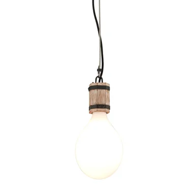 Fulton One Light Pendant in Rusty Iron W Salvaged Wood (67|F4554)