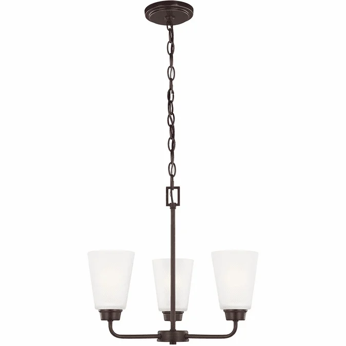 Generation Lighting 3115203-710 Kerrville Bronze 18″ Mini Chandelier Light