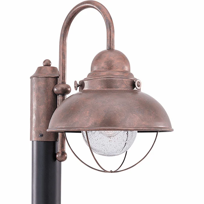 Generation Lighting 8269-44 Sebring Retro Weathered Copper Outdoor Pole Lighting Fixture