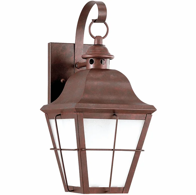 Generation Lighting 8462DEN3-44 Chatham Traditional Weathered Copper LED Outdoor 14.5″ Wall Sconce Lighting