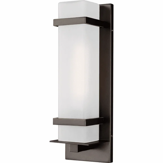 Generation Lighting 8520701-71 Alban Modern Antique Bronze Exterior Small Wall Lighting Fixture