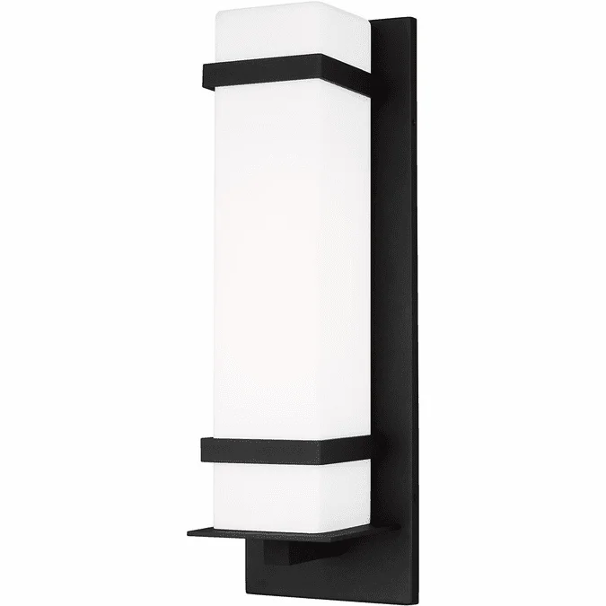 Generation Lighting 8720701EN3-12 Alban Modern Black LED Outdoor 8″ Wall Lighting