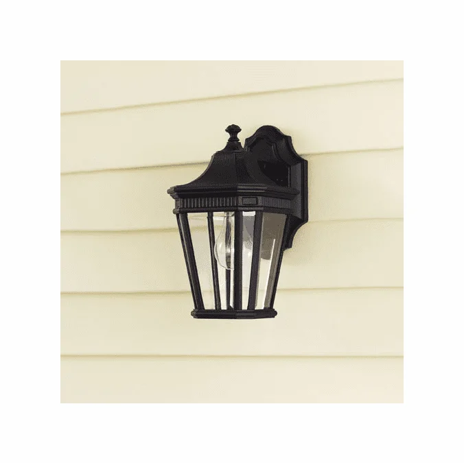 Generation Lighting OL5400BK Cotswold Lane Black Outdoor 6.5″ Wall Light Sconce