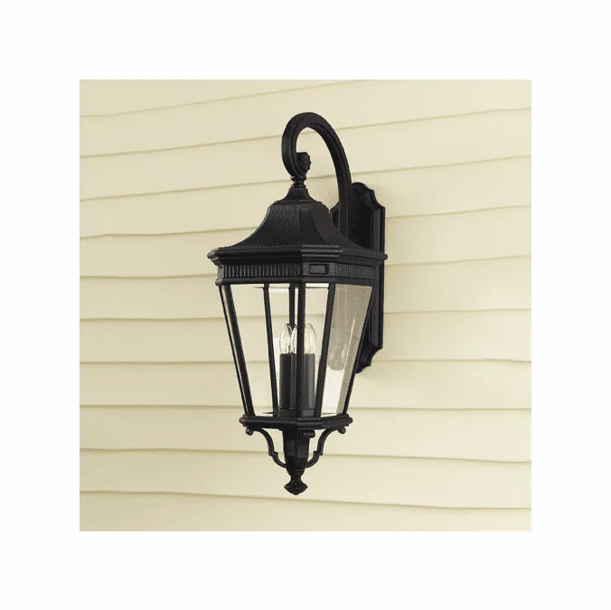 Generation Lighting OL5404BK Cotswold Lane Black Outdoor 12″ Wall Lighting