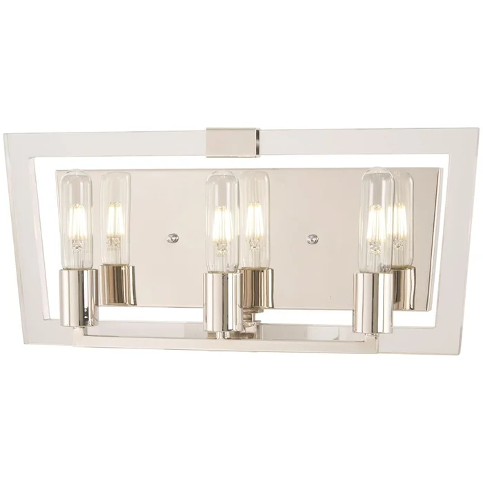 George Kovacs Crystal Chrome 3-LT Bath Light – Polished Nickel – P1373-613
