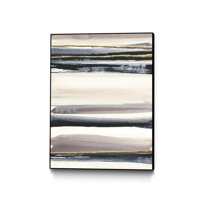 Gilded Grey Iii Canvas Framed Black 18×24 Wall Art|uvre dart murale sur toile encadre noire Gilded Grey Iii 18×24