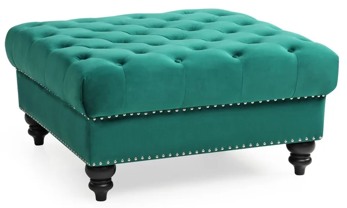 Glory Furniture G0352 Ottoman in Green G0352-O