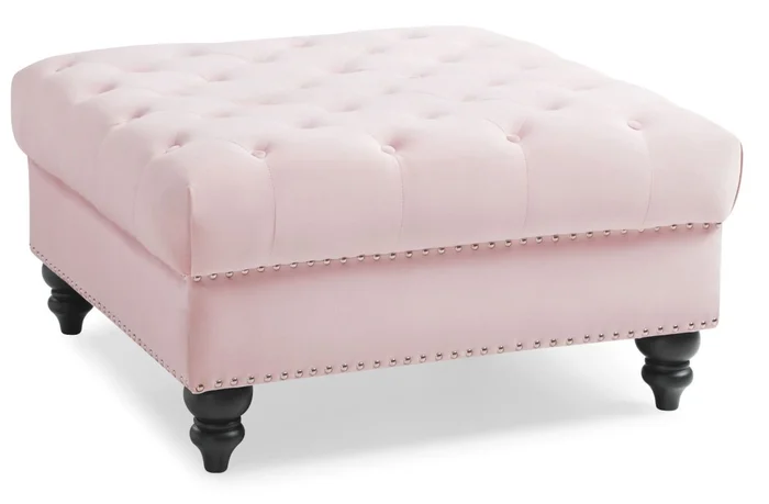 Glory Furniture G0354 Ottoman in Pink G0354-O