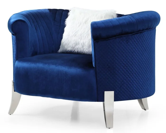Glory Furniture G0611A Chair in Blue G0611A-C
