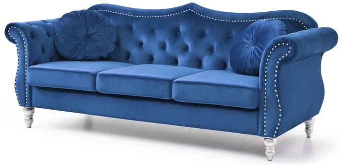 Glory Furniture G0661A Sofa in Navy Blue G0661A-S