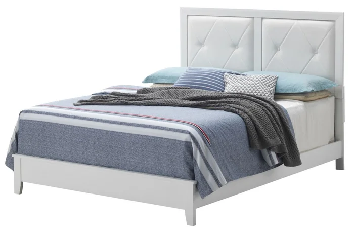 Glory Furniture G1339A Queen Platform Bed in White