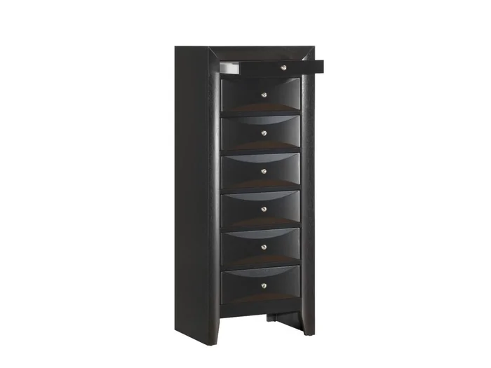 Glory Furniture G1500I Lingerie Chest in Black G1500-LC