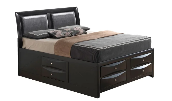 Glory Furniture G1500I Queen Storage Bed in Black