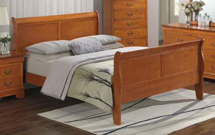 Glory Furniture G3160A King Bed in Oak G3160A-KB