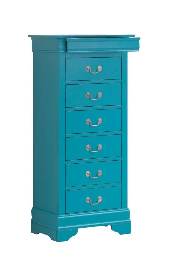 Glory Furniture G3180 Lingerie Chest in Teal G3180-LC