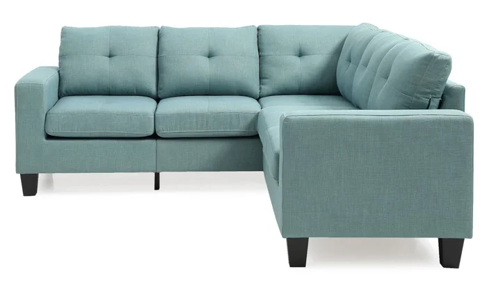 Glory Furniture G500B Sectional in Teal G500B-SC