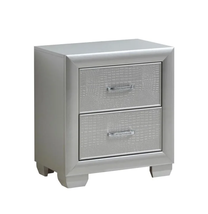 Glory Furniture G5600A Nightstand in Silver Champagne G5600-N