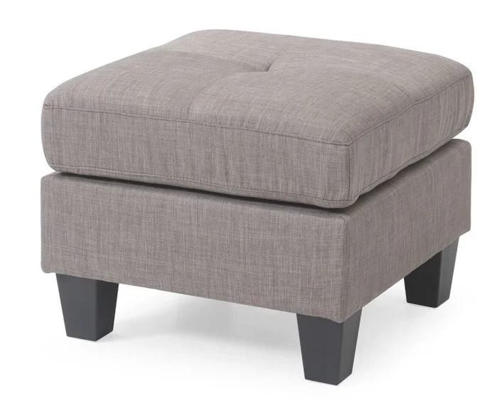 Glory Furniture G579B Ottoman in Gray G579-O