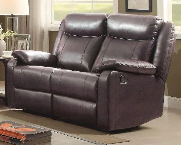 Glory Furniture G760A Reclining Loveseat in Dark Brown G760A-RL
