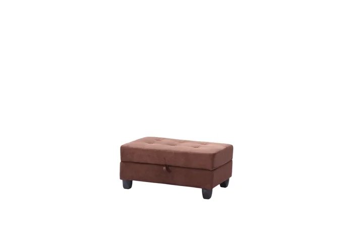 Glory Furniture G902 Ottoman in Chocolate Suede G902-O