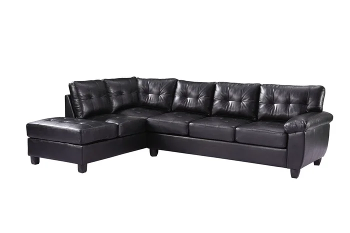 Glory Furniture G903 Sectional in Black G903B-SC
