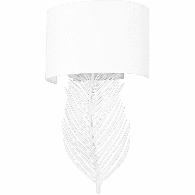 Golden Lighting 6930-WSC-WHT-MWS Cay Contemporary Matte White Lamp Sconce