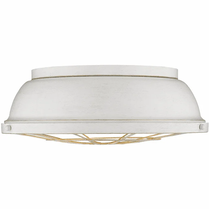 Golden Lighting 7312-FM16 FW Bartlett French White 17″ Overhead Lighting Fixture