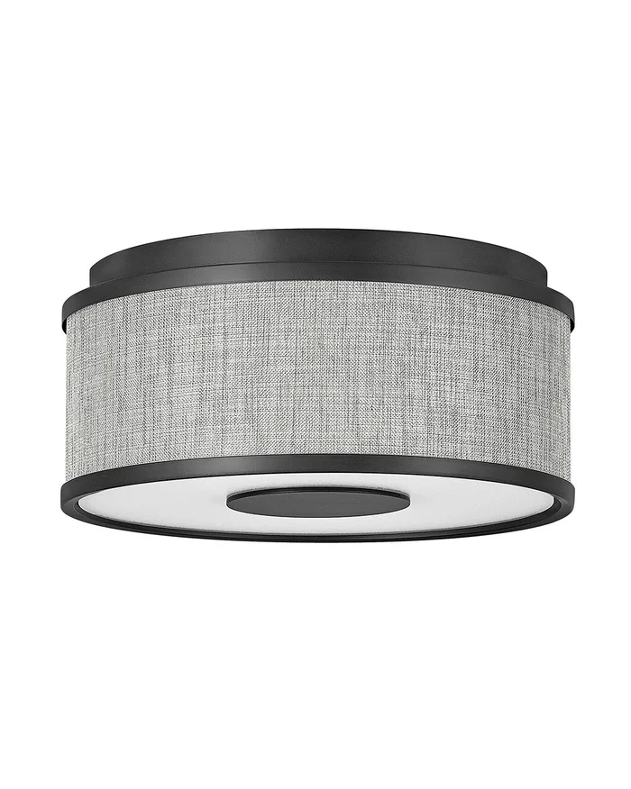 Halo Heathered Gray LED Foyer Pendant