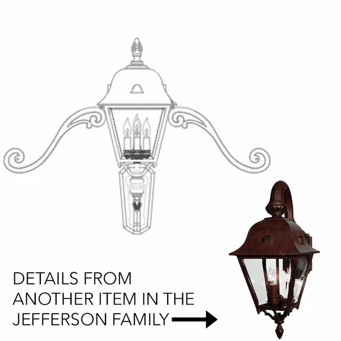 Hanover Lantern B5751 Jefferson Large Traditional Outdoor Sconce Lighting