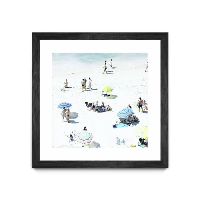 Happy Days Matted and Framed Black 30×30 Wall Art|uvre dart murale encadre noire et mate Happy Days 30×30