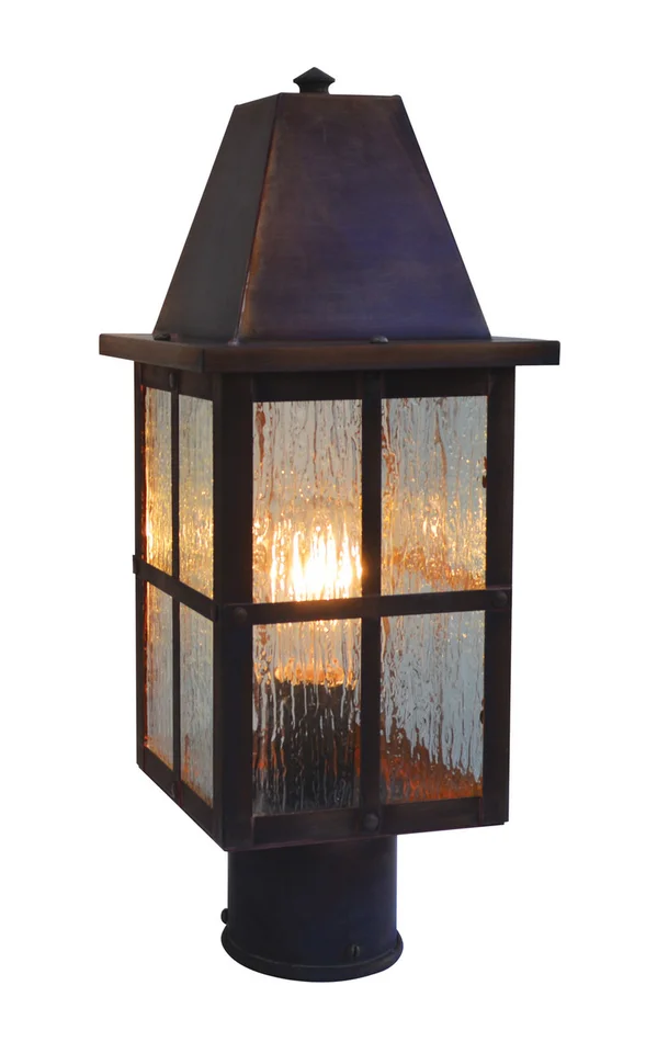 Hartford One Light Post Mount in Antique Copper (37|HP-6CS-AC)