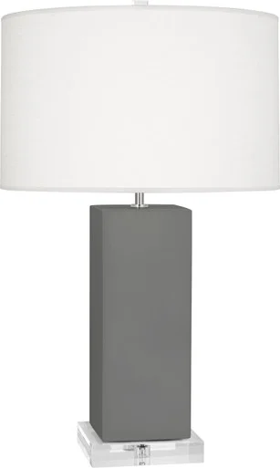 Harvey One Light Table Lamp in Matte Ash Glazed Ceramic (165|MCR95)