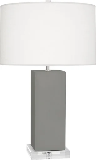 Harvey One Light Table Lamp in Matte Smokey Taupe Glazed Ceramic (165|MST95)