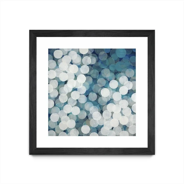 Head In The Clouds Matted and Framed Black 36×36 Wall Art|uvre dart murale encadre noire et mate Head In The Clouds 36×36