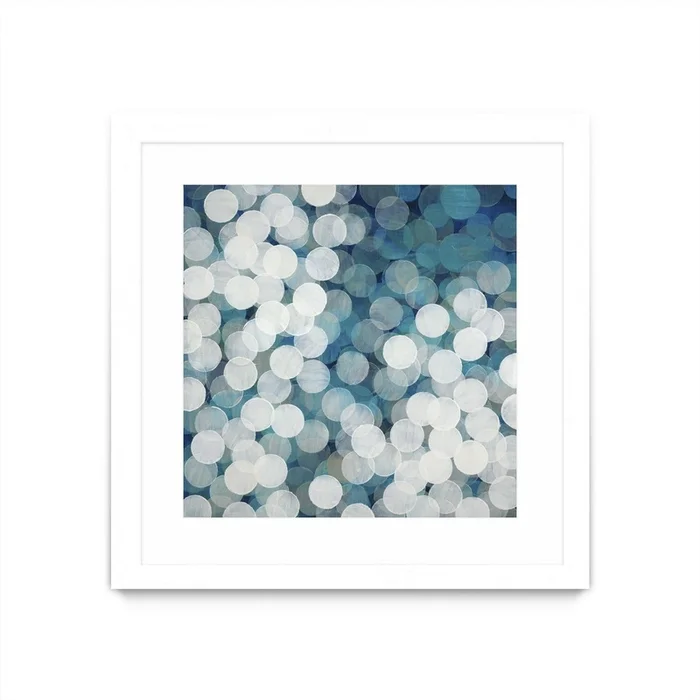 Head In The Clouds Matted and Framed White 36×36 Wall Art|uvre dart murale encadre blanche et mate Head In The Clouds 36×36