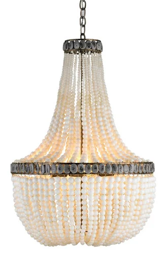 Hedy Collection Three Light Chandelier in Pyrite Bronze/Cream/Gray (142|9970)