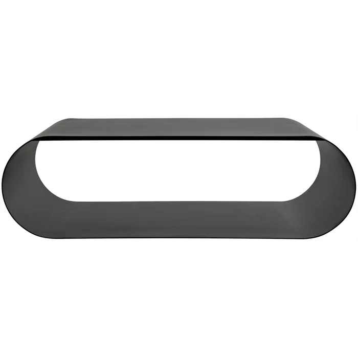hera coffee table, black steel