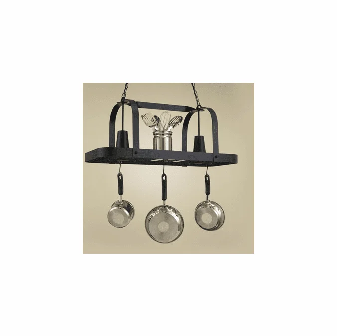 Hi-Lite Manufacturing H-32Y-D 15″ Tall Pot Rack Kitchen Island Light Fixture