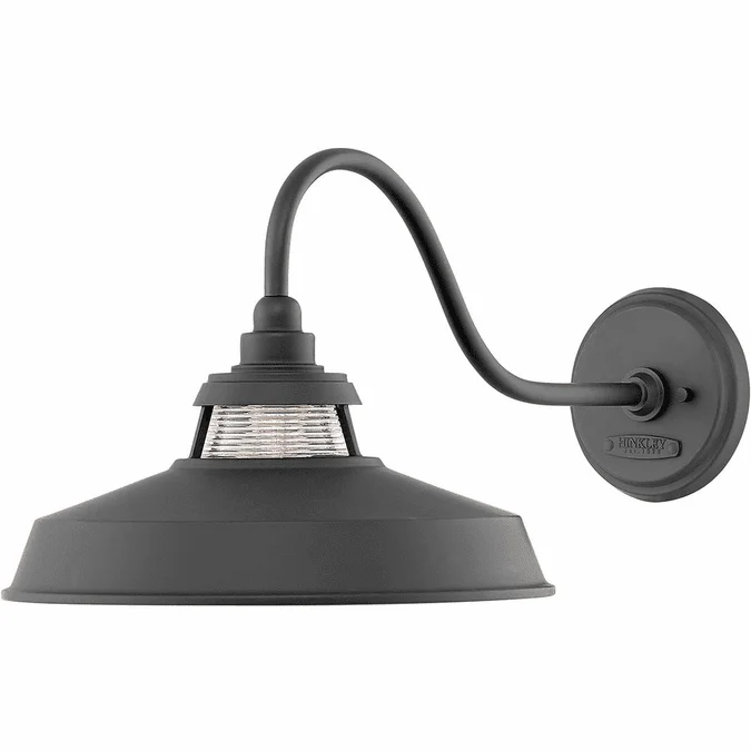 Hinkley 1195BK Troyer Contemporary Black Outdoor Lighting Wall Sconce