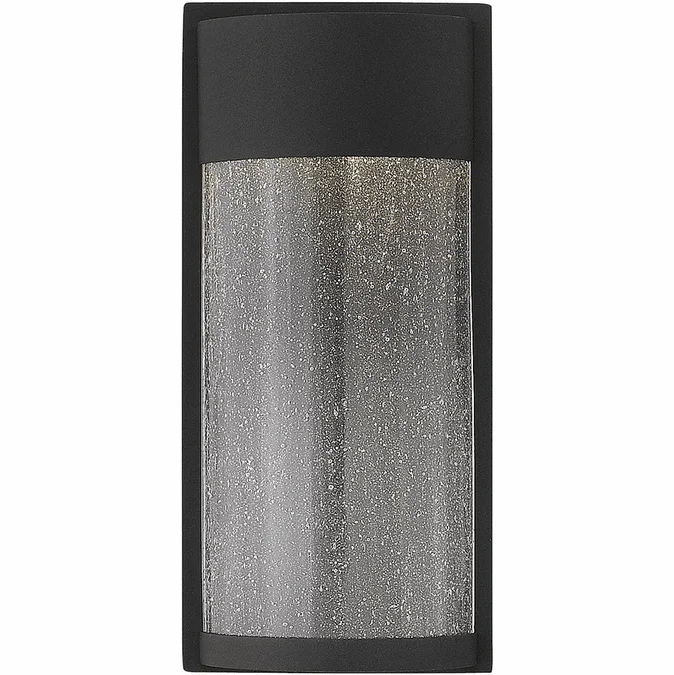 Hinkley 1340BK Shelter Contemporary Black LED Outdoor Wall Light Fixture