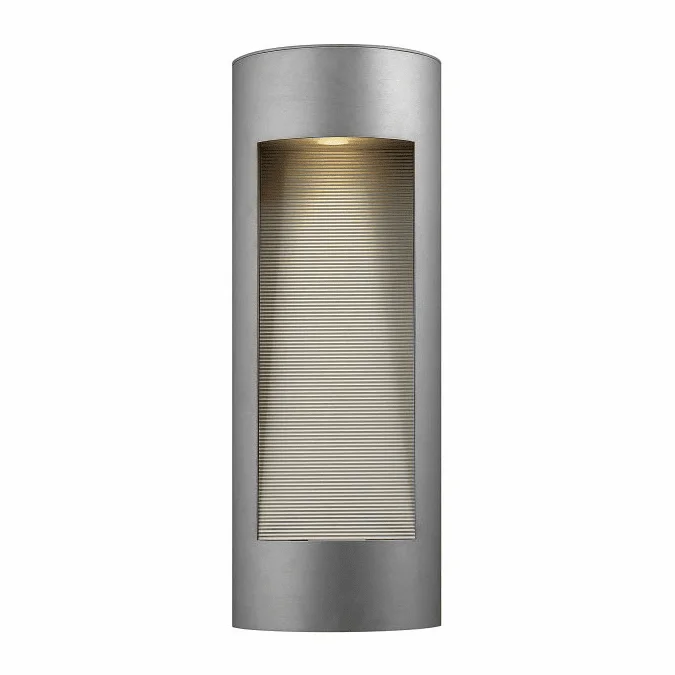 Hinkley 1664TT-LED Luna Contemporary Titanium LED Exterior Wall Lighting Sconce