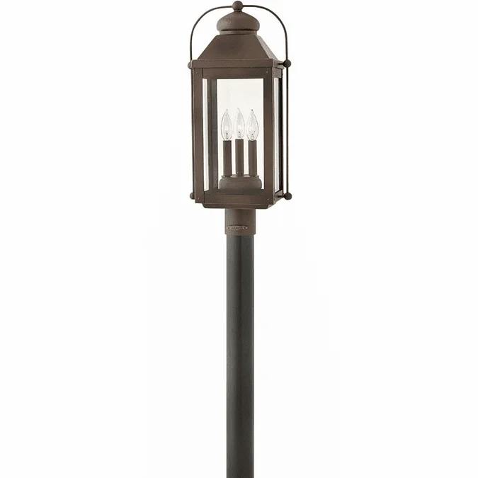 Hinkley 1851LZ Anchorage Light Oiled Bronze Outdoor Lighting Post Light