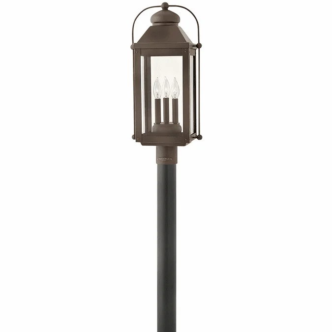 Hinkley 1851LZ-LL Anchorage Modern Light Oiled Bronze LED Outdoor Post Lighting